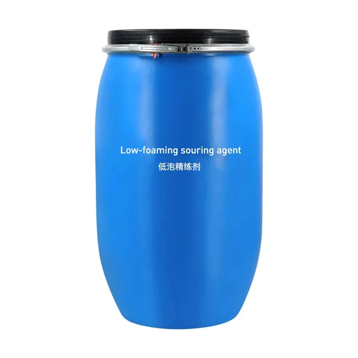 Skābs līdzeklis ar zemu putošanu